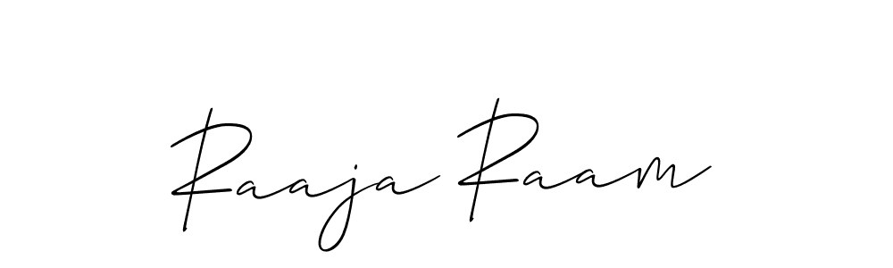 if you are searching for the best signature style for your name Raaja Raam. so please give up your signature search. here we have designed multiple signature styles  using Allison_Script. Raaja Raam signature style 2 images and pictures png