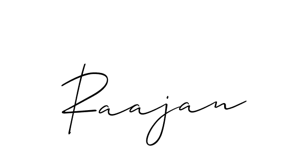 It looks lik you need a new signature style for name Raajan. Design unique handwritten (Allison_Script) signature with our free signature maker in just a few clicks. Raajan signature style 2 images and pictures png