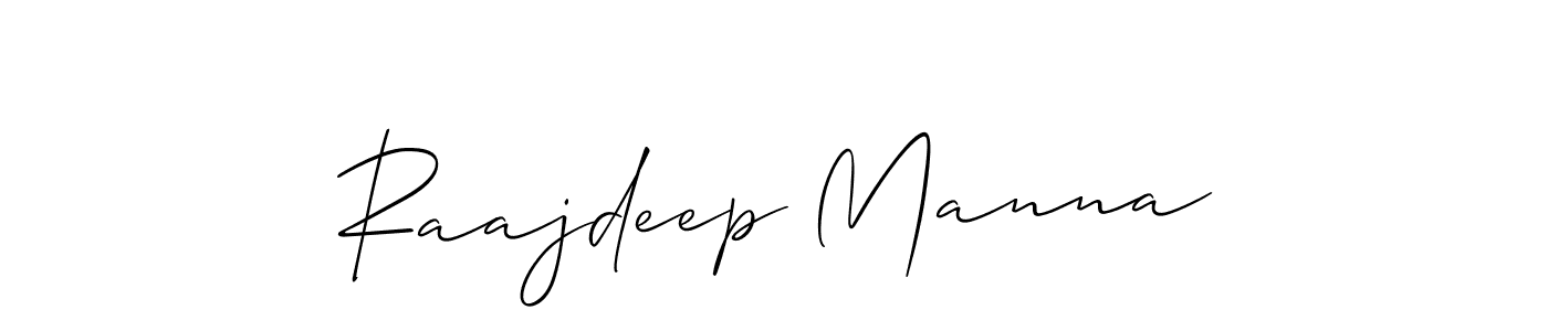 Also You can easily find your signature by using the search form. We will create Raajdeep Manna name handwritten signature images for you free of cost using Allison_Script sign style. Raajdeep Manna signature style 2 images and pictures png