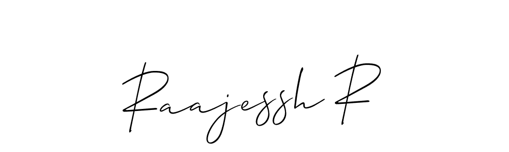 This is the best signature style for the Raajessh R name. Also you like these signature font (Allison_Script). Mix name signature. Raajessh R signature style 2 images and pictures png