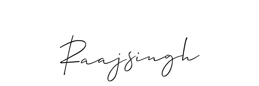How to make Raajsingh signature? Allison_Script is a professional autograph style. Create handwritten signature for Raajsingh name. Raajsingh signature style 2 images and pictures png
