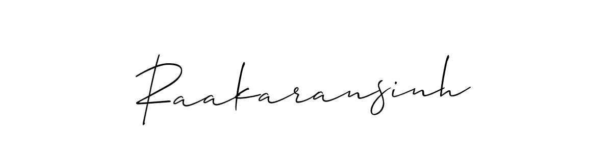 How to make Raakaransinh name signature. Use Allison_Script style for creating short signs online. This is the latest handwritten sign. Raakaransinh signature style 2 images and pictures png