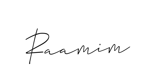 if you are searching for the best signature style for your name Raamim. so please give up your signature search. here we have designed multiple signature styles  using Allison_Script. Raamim signature style 2 images and pictures png