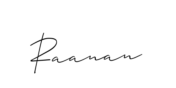 It looks lik you need a new signature style for name Raanan. Design unique handwritten (Allison_Script) signature with our free signature maker in just a few clicks. Raanan signature style 2 images and pictures png