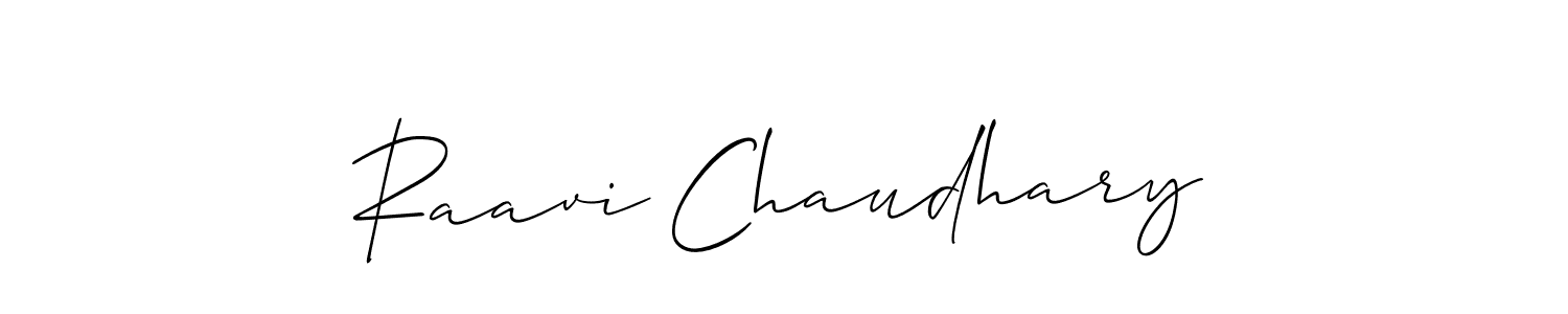if you are searching for the best signature style for your name Raavi Chaudhary. so please give up your signature search. here we have designed multiple signature styles  using Allison_Script. Raavi Chaudhary signature style 2 images and pictures png