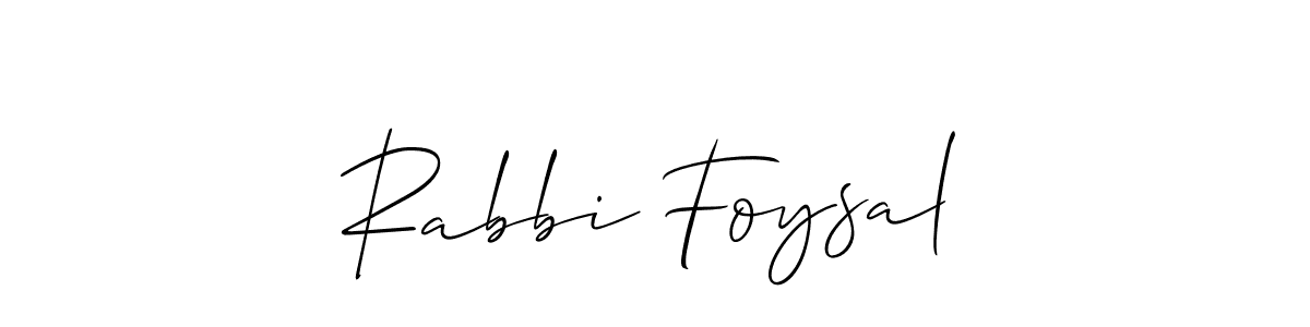 if you are searching for the best signature style for your name Rabbi Foysal. so please give up your signature search. here we have designed multiple signature styles  using Allison_Script. Rabbi Foysal signature style 2 images and pictures png