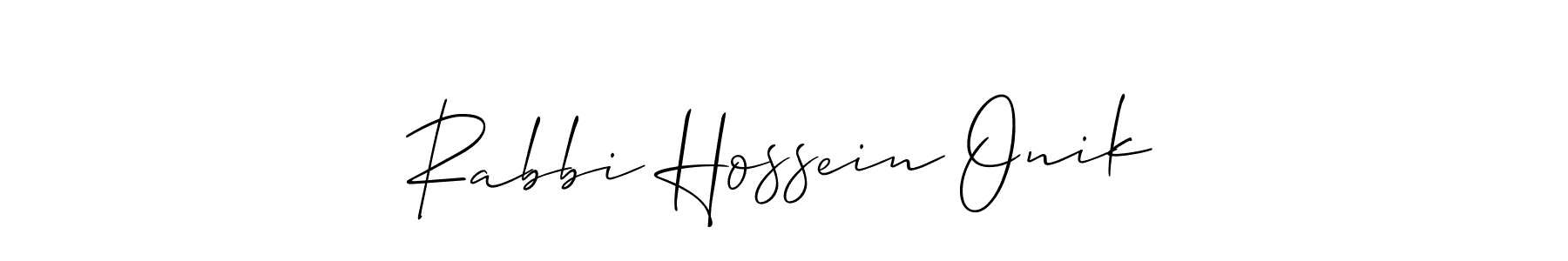 Check out images of Autograph of Rabbi Hossein Onik name. Actor Rabbi Hossein Onik Signature Style. Allison_Script is a professional sign style online. Rabbi Hossein Onik signature style 2 images and pictures png