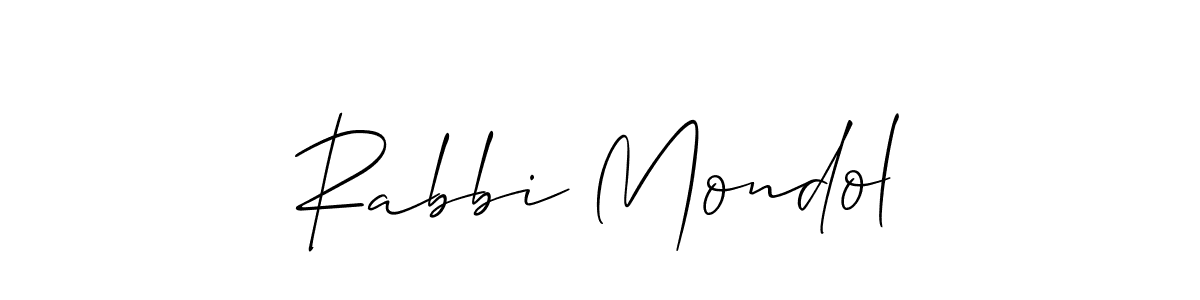 How to Draw Rabbi Mondol signature style? Allison_Script is a latest design signature styles for name Rabbi Mondol. Rabbi Mondol signature style 2 images and pictures png