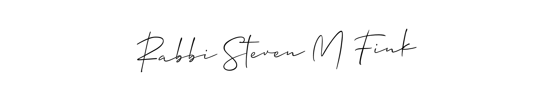 This is the best signature style for the Rabbi Steven M Fink name. Also you like these signature font (Allison_Script). Mix name signature. Rabbi Steven M Fink signature style 2 images and pictures png