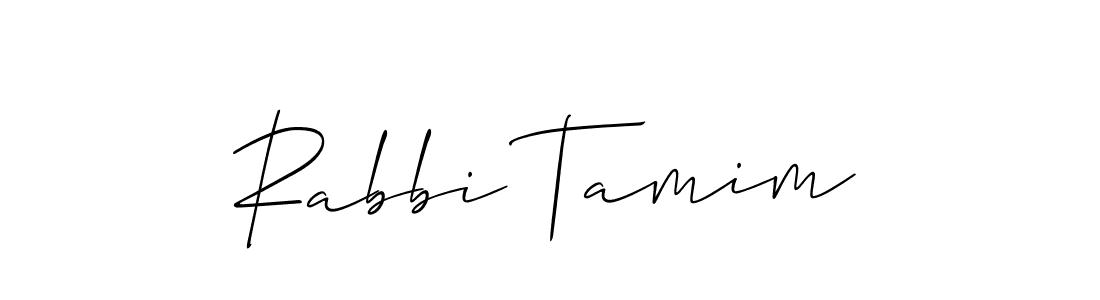 Best and Professional Signature Style for Rabbi Tamim. Allison_Script Best Signature Style Collection. Rabbi Tamim signature style 2 images and pictures png