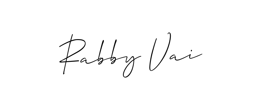 Make a beautiful signature design for name Rabby Vai. Use this online signature maker to create a handwritten signature for free. Rabby Vai signature style 2 images and pictures png