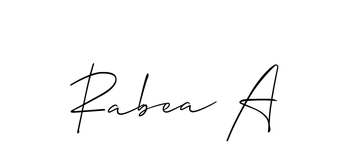 Once you've used our free online signature maker to create your best signature Allison_Script style, it's time to enjoy all of the benefits that Rabea A name signing documents. Rabea A signature style 2 images and pictures png