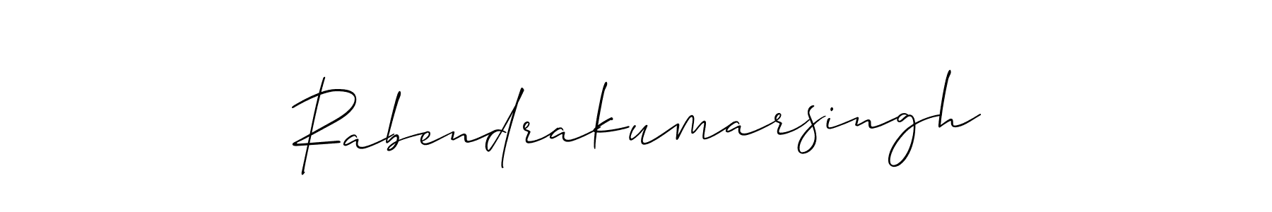 Create a beautiful signature design for name Rabendrakumarsingh. With this signature (Allison_Script) fonts, you can make a handwritten signature for free. Rabendrakumarsingh signature style 2 images and pictures png