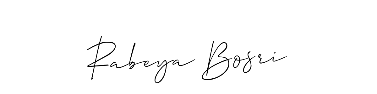 How to Draw Rabeya Bosri signature style? Allison_Script is a latest design signature styles for name Rabeya Bosri. Rabeya Bosri signature style 2 images and pictures png