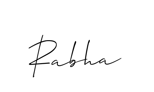 How to make Rabha name signature. Use Allison_Script style for creating short signs online. This is the latest handwritten sign. Rabha signature style 2 images and pictures png