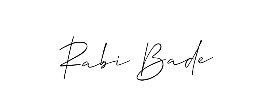 Best and Professional Signature Style for Rabi Bade. Allison_Script Best Signature Style Collection. Rabi Bade signature style 2 images and pictures png