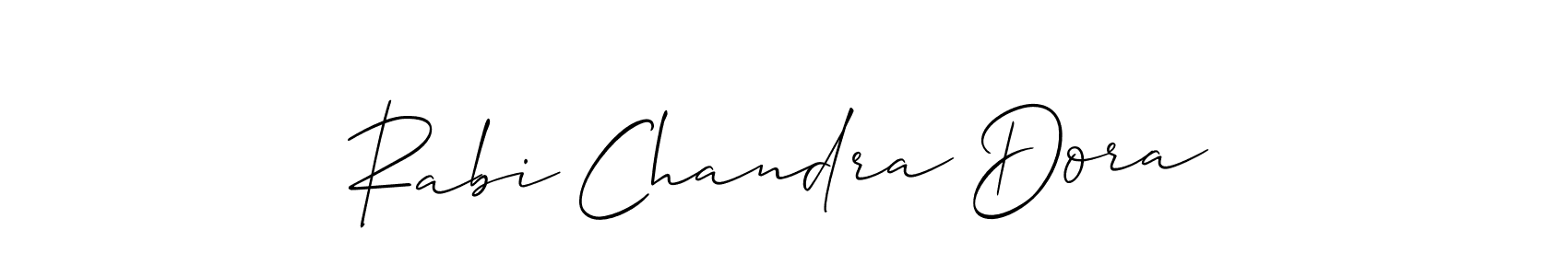 Design your own signature with our free online signature maker. With this signature software, you can create a handwritten (Allison_Script) signature for name Rabi Chandra Dora. Rabi Chandra Dora signature style 2 images and pictures png