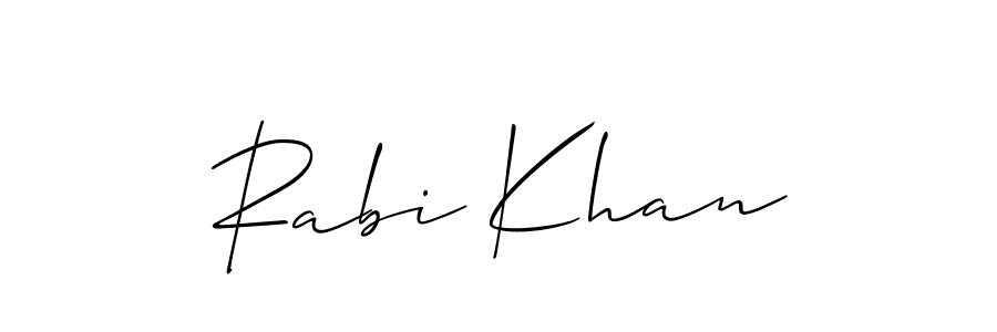 How to Draw Rabi Khan signature style? Allison_Script is a latest design signature styles for name Rabi Khan. Rabi Khan signature style 2 images and pictures png