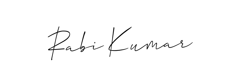 It looks lik you need a new signature style for name Rabi Kumar. Design unique handwritten (Allison_Script) signature with our free signature maker in just a few clicks. Rabi Kumar signature style 2 images and pictures png
