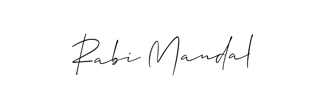 Also we have Rabi Mandal name is the best signature style. Create professional handwritten signature collection using Allison_Script autograph style. Rabi Mandal signature style 2 images and pictures png