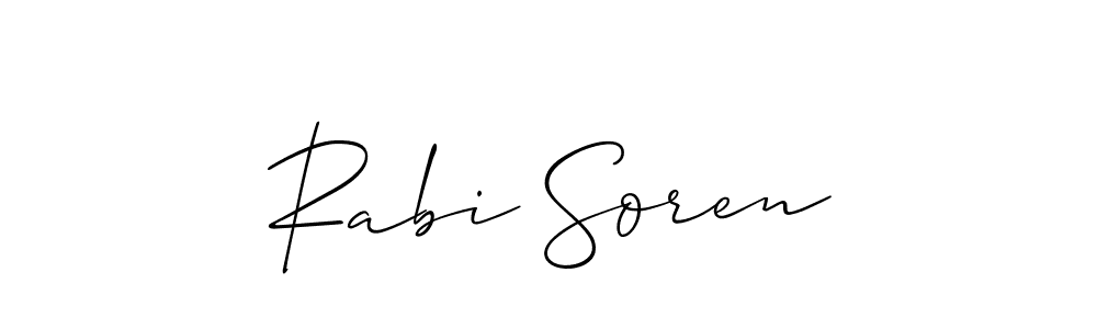 How to make Rabi Soren signature? Allison_Script is a professional autograph style. Create handwritten signature for Rabi Soren name. Rabi Soren signature style 2 images and pictures png