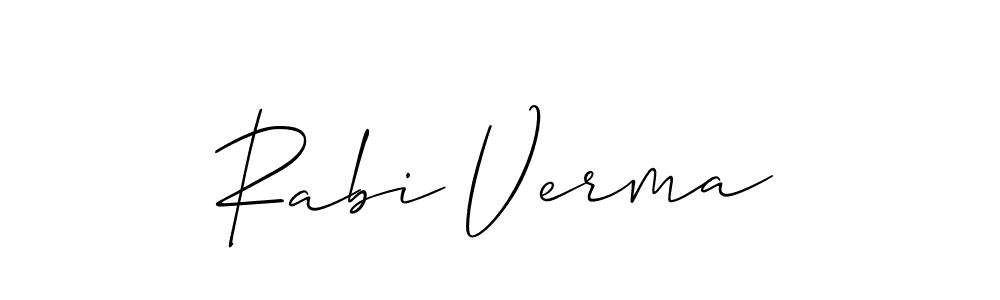 You can use this online signature creator to create a handwritten signature for the name Rabi Verma. This is the best online autograph maker. Rabi Verma signature style 2 images and pictures png