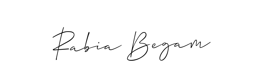 Also You can easily find your signature by using the search form. We will create Rabia Begam name handwritten signature images for you free of cost using Allison_Script sign style. Rabia Begam signature style 2 images and pictures png