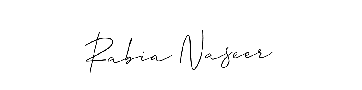 Also You can easily find your signature by using the search form. We will create Rabia Naseer name handwritten signature images for you free of cost using Allison_Script sign style. Rabia Naseer signature style 2 images and pictures png