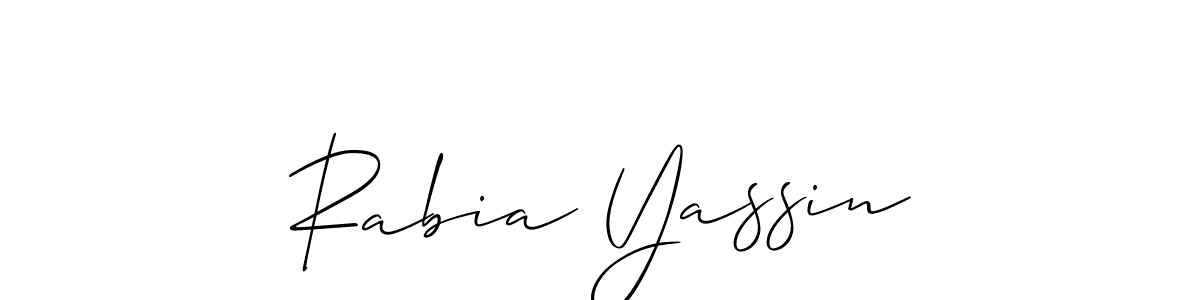 Make a beautiful signature design for name Rabia Yassin. Use this online signature maker to create a handwritten signature for free. Rabia Yassin signature style 2 images and pictures png