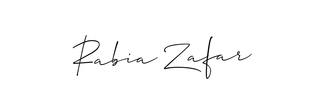 You can use this online signature creator to create a handwritten signature for the name Rabia Zafar. This is the best online autograph maker. Rabia Zafar signature style 2 images and pictures png