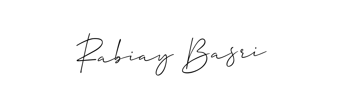 Check out images of Autograph of Rabiay Basri name. Actor Rabiay Basri Signature Style. Allison_Script is a professional sign style online. Rabiay Basri signature style 2 images and pictures png