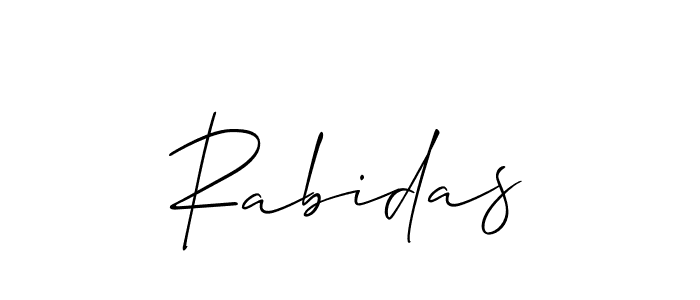 You can use this online signature creator to create a handwritten signature for the name Rabidas. This is the best online autograph maker. Rabidas signature style 2 images and pictures png