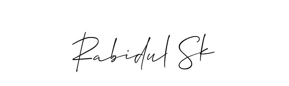 You can use this online signature creator to create a handwritten signature for the name Rabidul Sk. This is the best online autograph maker. Rabidul Sk signature style 2 images and pictures png