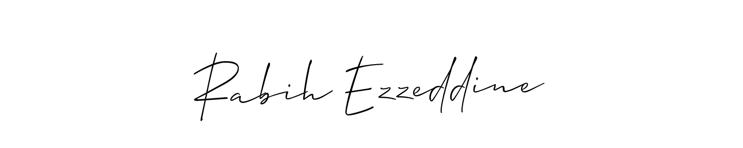 Also You can easily find your signature by using the search form. We will create Rabih Ezzeddine name handwritten signature images for you free of cost using Allison_Script sign style. Rabih Ezzeddine signature style 2 images and pictures png