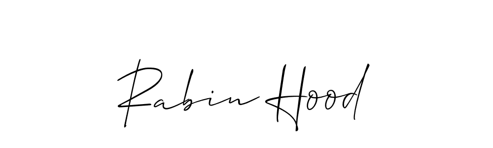 Design your own signature with our free online signature maker. With this signature software, you can create a handwritten (Allison_Script) signature for name Rabin Hood. Rabin Hood signature style 2 images and pictures png