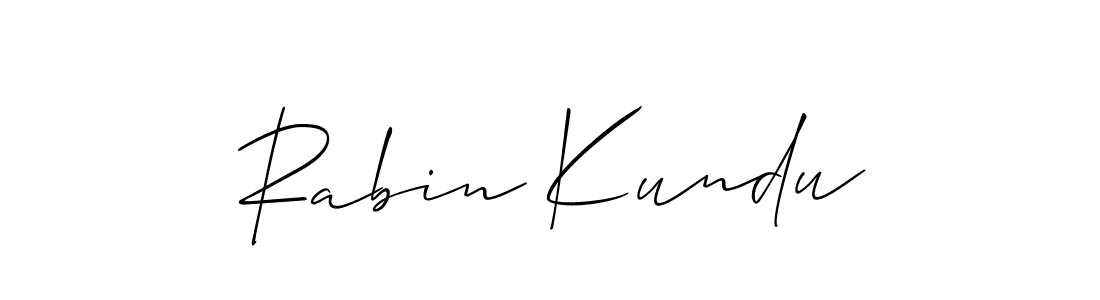 Make a beautiful signature design for name Rabin Kundu. Use this online signature maker to create a handwritten signature for free. Rabin Kundu signature style 2 images and pictures png