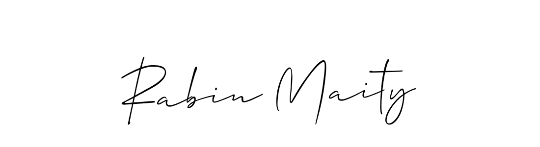 Make a beautiful signature design for name Rabin Maity. With this signature (Allison_Script) style, you can create a handwritten signature for free. Rabin Maity signature style 2 images and pictures png
