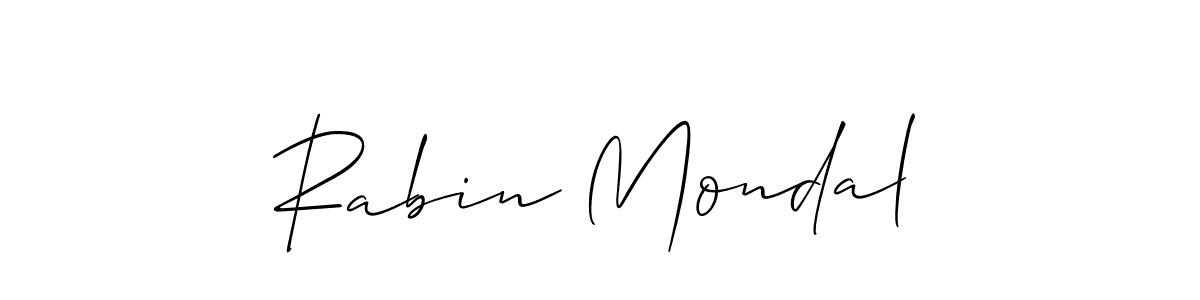 How to Draw Rabin Mondal signature style? Allison_Script is a latest design signature styles for name Rabin Mondal. Rabin Mondal signature style 2 images and pictures png