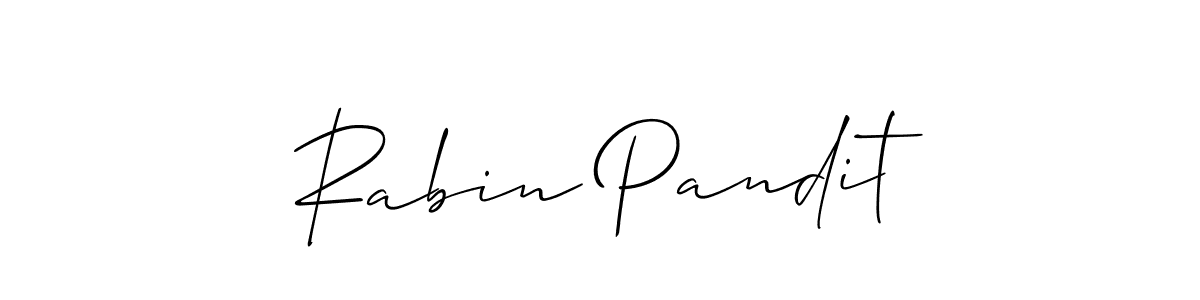 Also we have Rabin Pandit name is the best signature style. Create professional handwritten signature collection using Allison_Script autograph style. Rabin Pandit signature style 2 images and pictures png