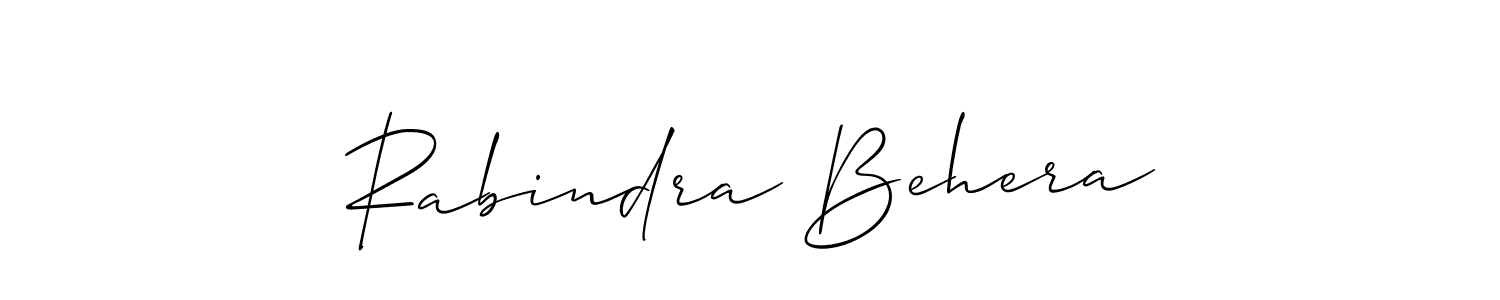 Make a short Rabindra Behera signature style. Manage your documents anywhere anytime using Allison_Script. Create and add eSignatures, submit forms, share and send files easily. Rabindra Behera signature style 2 images and pictures png
