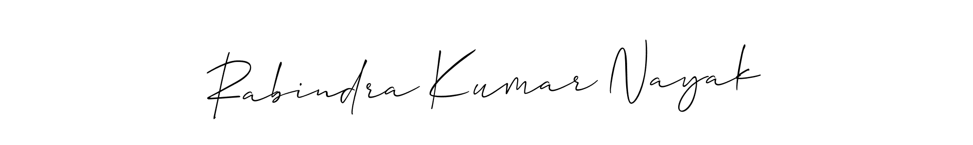 Design your own signature with our free online signature maker. With this signature software, you can create a handwritten (Allison_Script) signature for name Rabindra Kumar Nayak. Rabindra Kumar Nayak signature style 2 images and pictures png