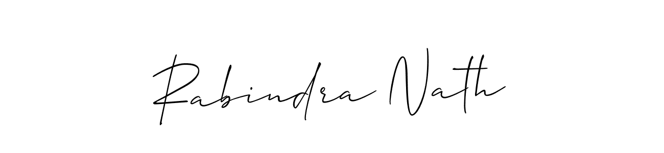 How to make Rabindra Nath name signature. Use Allison_Script style for creating short signs online. This is the latest handwritten sign. Rabindra Nath signature style 2 images and pictures png