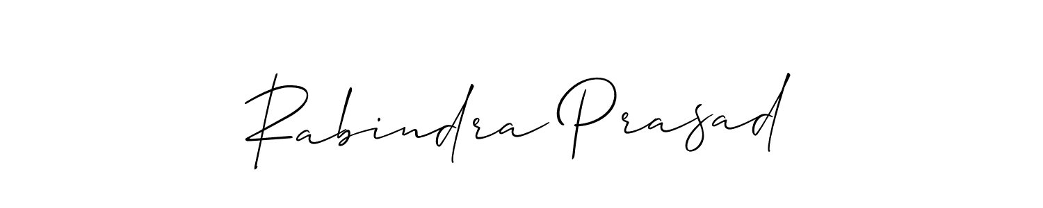 Create a beautiful signature design for name Rabindra Prasad. With this signature (Allison_Script) fonts, you can make a handwritten signature for free. Rabindra Prasad signature style 2 images and pictures png