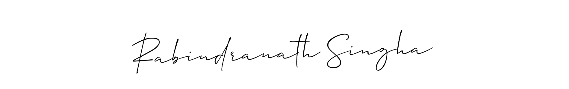 How to make Rabindranath Singha signature? Allison_Script is a professional autograph style. Create handwritten signature for Rabindranath Singha name. Rabindranath Singha signature style 2 images and pictures png