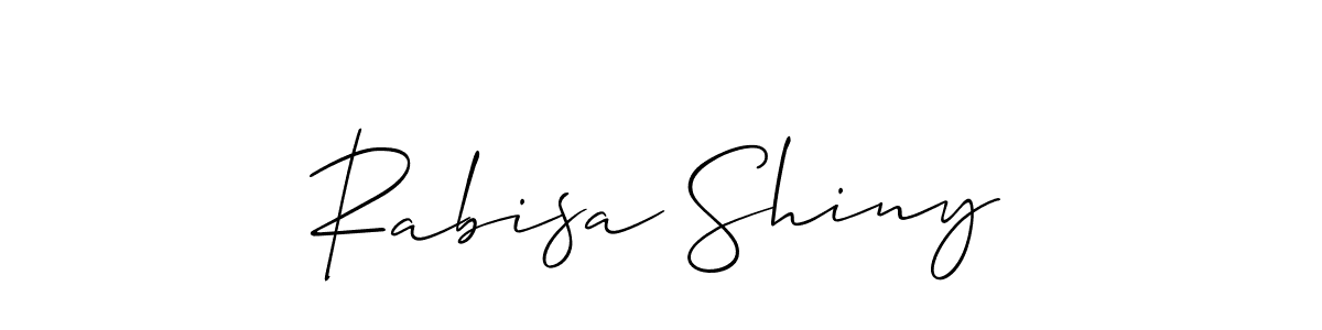 How to Draw Rabisa Shiny signature style? Allison_Script is a latest design signature styles for name Rabisa Shiny. Rabisa Shiny signature style 2 images and pictures png