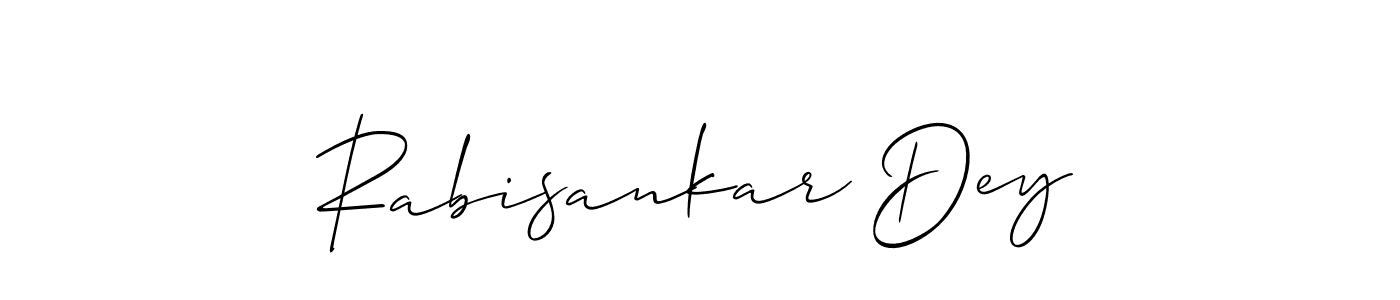 It looks lik you need a new signature style for name Rabisankar Dey. Design unique handwritten (Allison_Script) signature with our free signature maker in just a few clicks. Rabisankar Dey signature style 2 images and pictures png