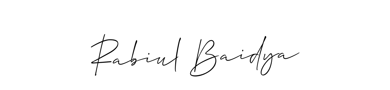 Best and Professional Signature Style for Rabiul Baidya. Allison_Script Best Signature Style Collection. Rabiul Baidya signature style 2 images and pictures png