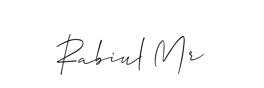 It looks lik you need a new signature style for name Rabiul Mr. Design unique handwritten (Allison_Script) signature with our free signature maker in just a few clicks. Rabiul Mr signature style 2 images and pictures png