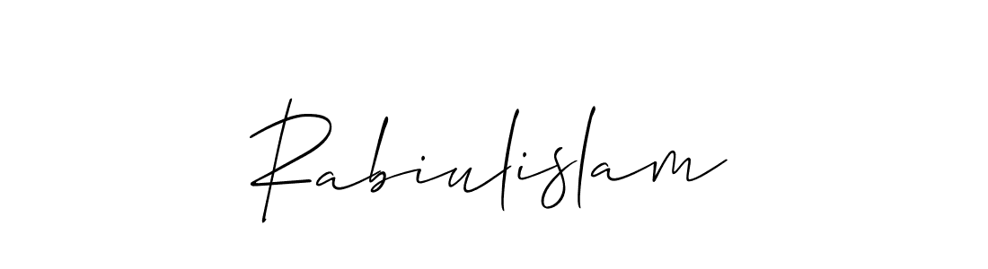 The best way (Allison_Script) to make a short signature is to pick only two or three words in your name. The name Rabiulislam include a total of six letters. For converting this name. Rabiulislam signature style 2 images and pictures png