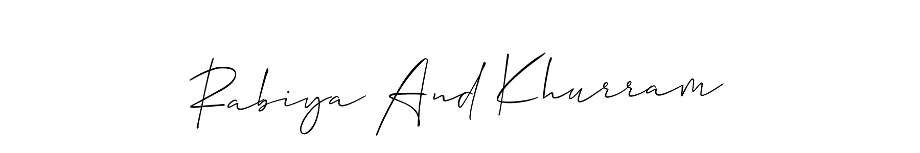 Here are the top 10 professional signature styles for the name Rabiya And Khurram. These are the best autograph styles you can use for your name. Rabiya And Khurram signature style 2 images and pictures png